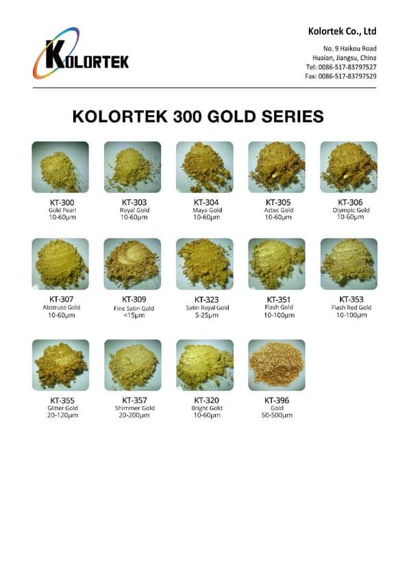 Kolortek série 300 Gold