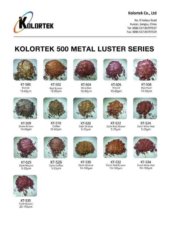 Série Kolortek 500 Metal Luster