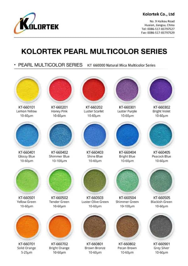 Série Kolortek Pearl Multicolore
