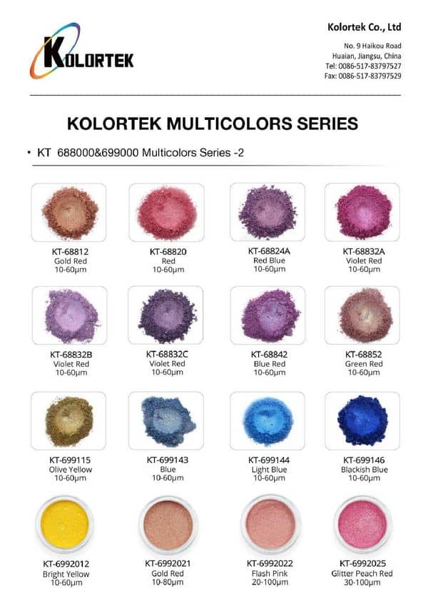 Série Kolortek Pearls Multicolors (sans D&C)