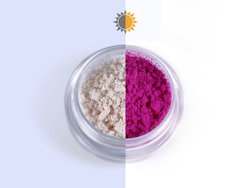 Pigments photochromiques à changement de couleur activé par les UV - Kolortek