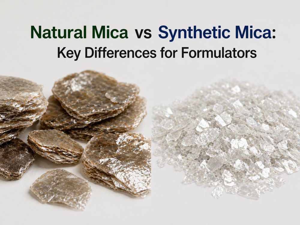 Mica naturel vs mica synthétique : principales différences pour les formulateurs