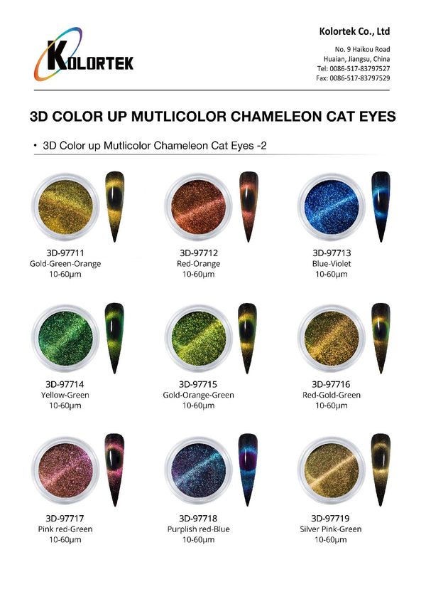 Collection magnétique 3D œil de chat