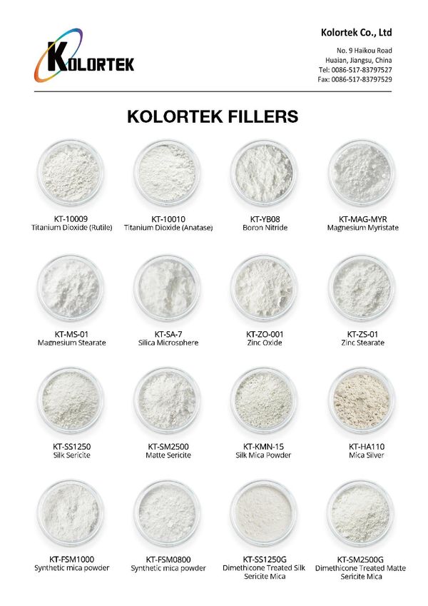 Poudres de comblement cosmétiques