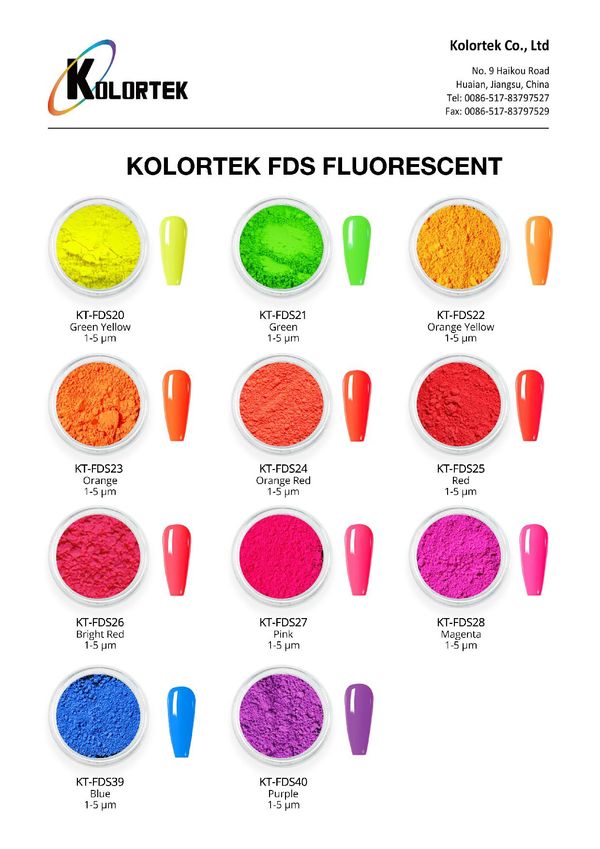 Pigments fluorescents