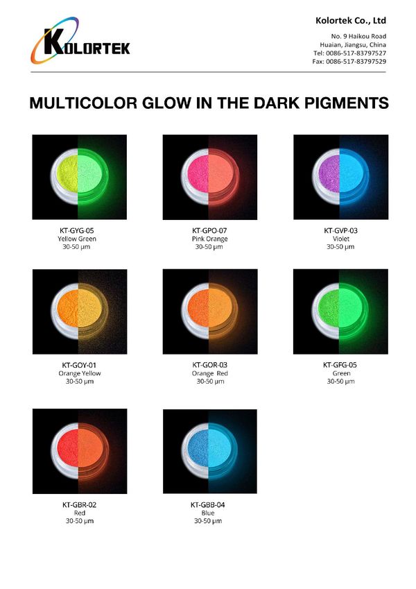 Pigments phosphorescents