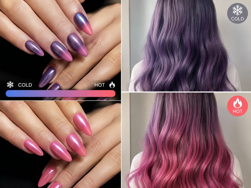 Utilisation des pigments thermochromiques en nail art et en cosmétique
