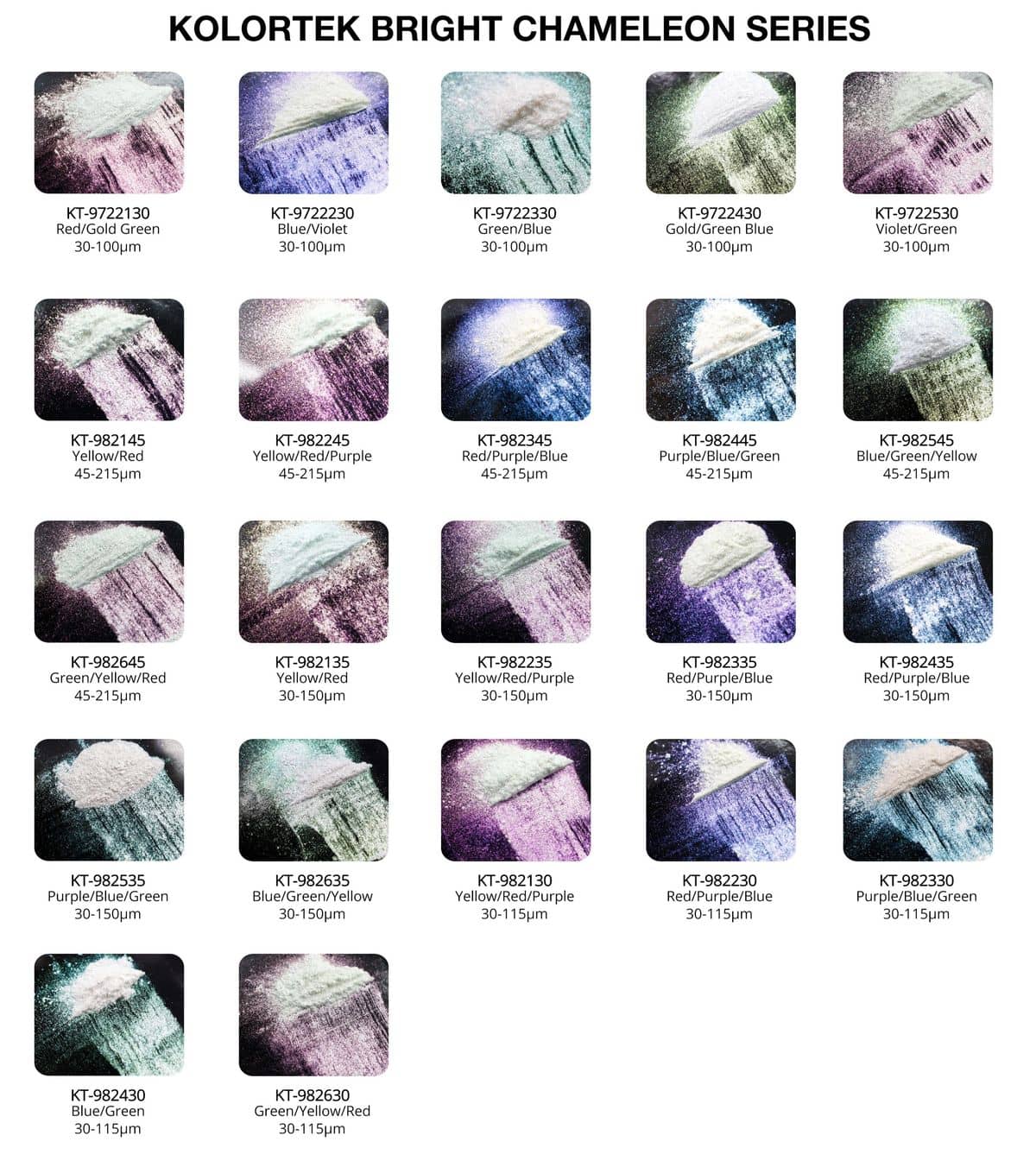 Interference Chameleon Pigments Interference Chameleon Pigments