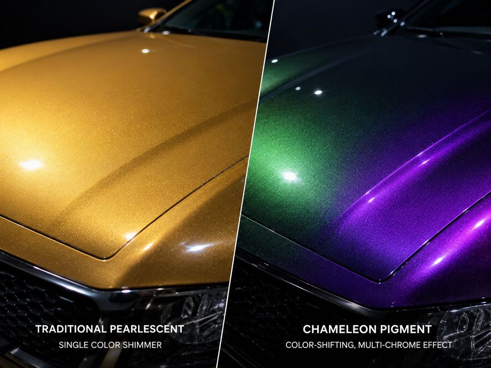 Pigments caméléons vs nacre traditionnelle : quelle est la différence ?
