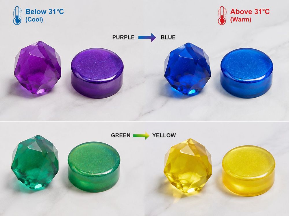 Comment mélanger de la poudre thermochrome à de la résine époxy
